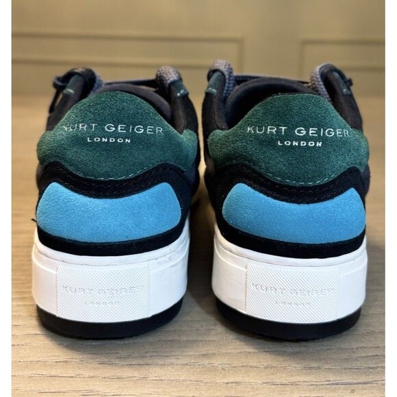 Kurt Geiger Men’s Southbank Tag Sneaker Black Green . Size 8 US (41 EU) main image 8